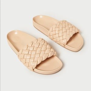 Sonnie Camel Woven Sandal size 8